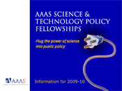 AAAS Science and Technology Policy Fellows 