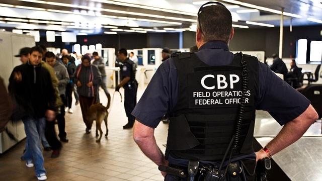 U.S. Customs and Border Protection (CBP) screens for suspected human trafficking at our borders and points of entry.  