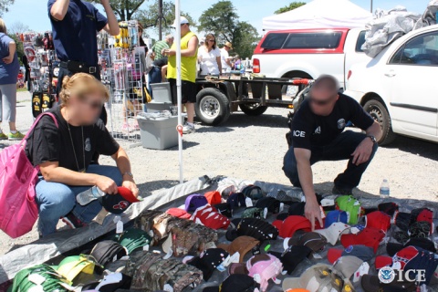 Homeland Security Investigations special agents seize more than $500,000 worth of counterfeit goods at flea market