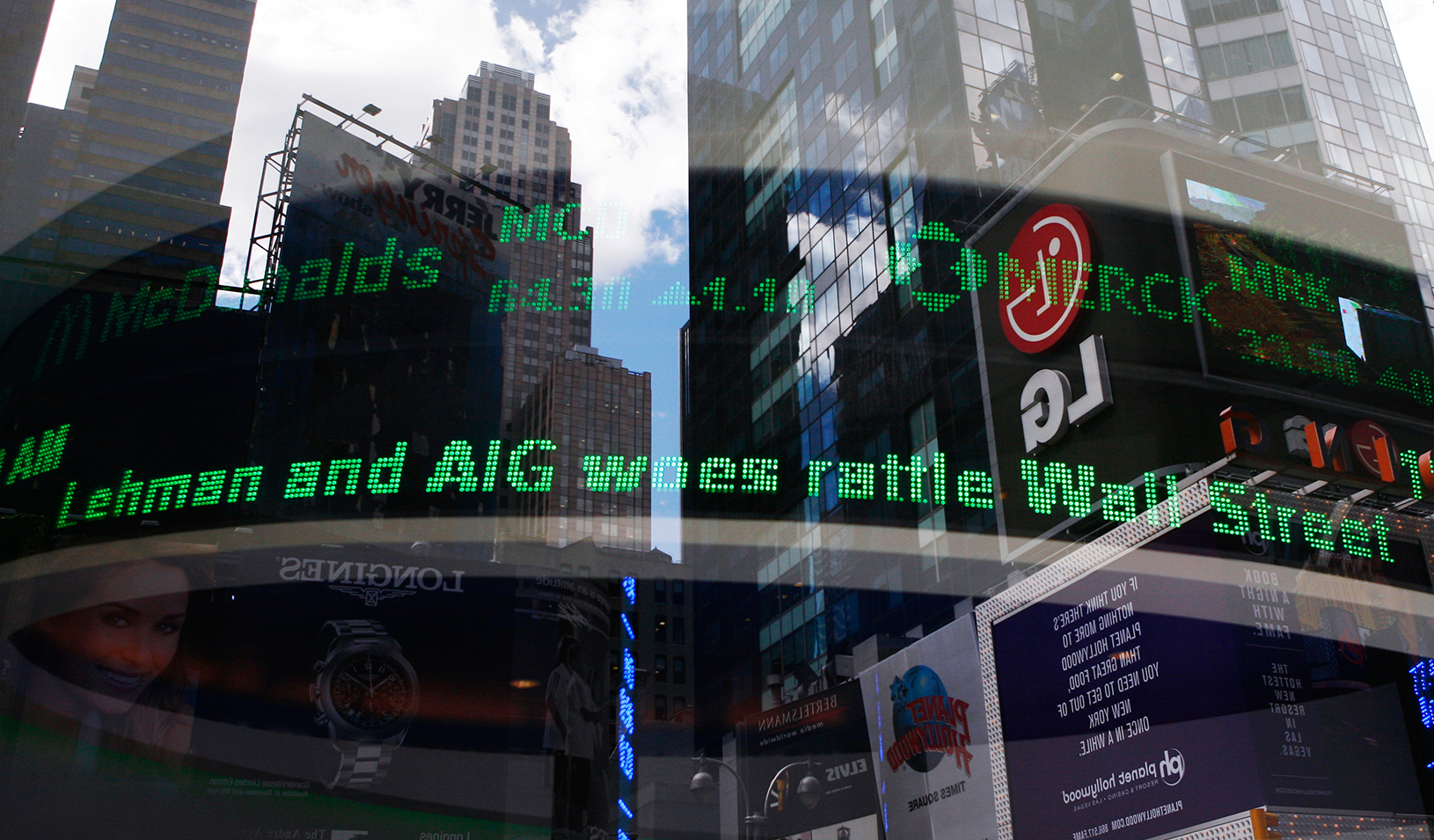 An electronic ticker is seen inside a Bank of America branch in New York | Reuters/Shannon Stapleton