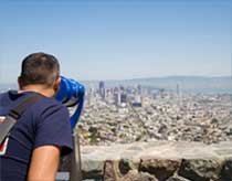 Man viewing San Francisco