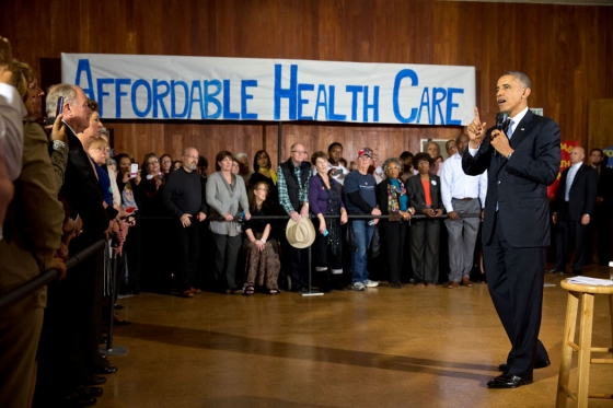 President Barack Obama delivers remarks at an Affordable Care Act event at Temple Emanu-El in Dallas, Texas, Nov. 6, 2013.