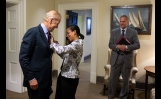 National Security Advisor Rice Helps Vice President Biden