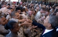 President Obama Shakes Hands with Camp Pendleton Troops