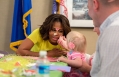 First Lady Michelle Obama Visits With Families At Fisher House