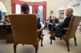 President Obama Convenes the Presidential Daily Briefing in the Oval Office