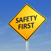 safety first hazard sign
