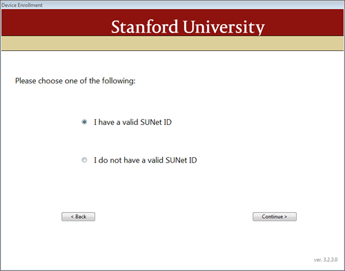 query for valid SUNet ID