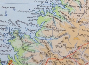 Northern Australia, map detail