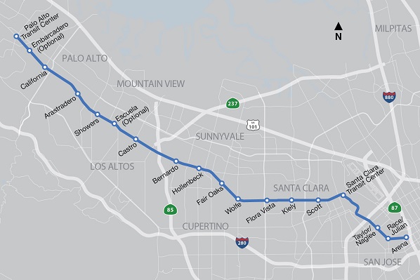 El Camino Real Bus Rapid Transit Corridor 