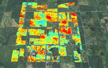 Satellite imagery of fields