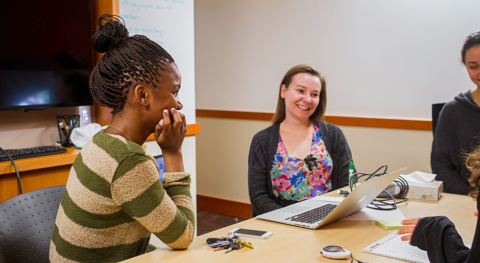 Students attend Oral Communications tutoring sessions.