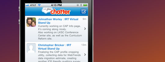 Chatter on iPhone