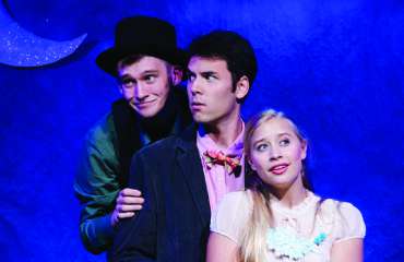 Highlighting the shows allegorical themes, a group of seniors from across the theater community produced The Fantasticks during Admit Weekend 2014.