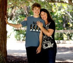 Galen Dahl and his mom, Jade