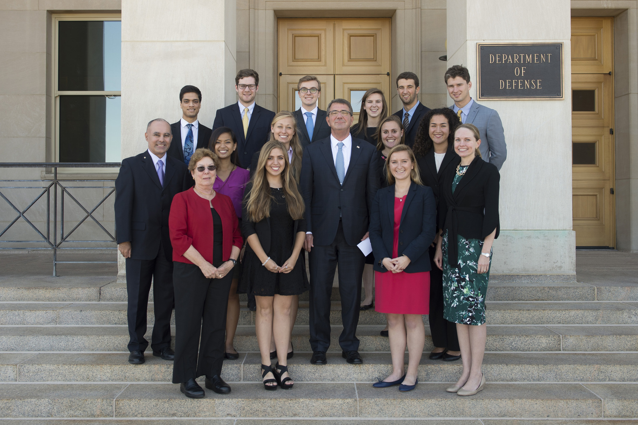 Secretary of Defense Ashton Carter and Honors Students