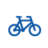 Bicyclist cartoon icon