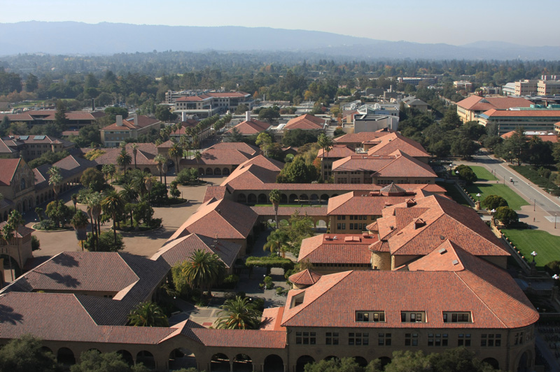 Aerial view of campus