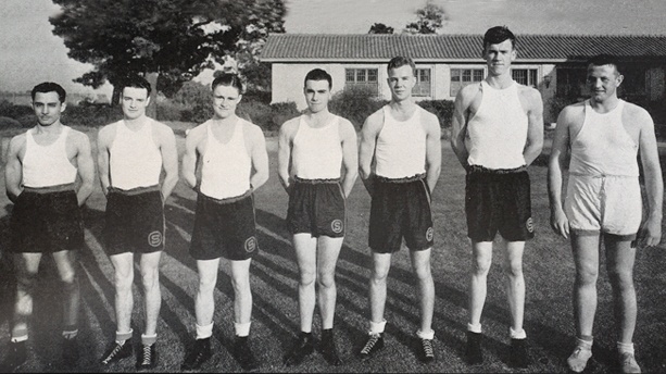 Cabby Caballero and Stanford boxing team in the 1930s