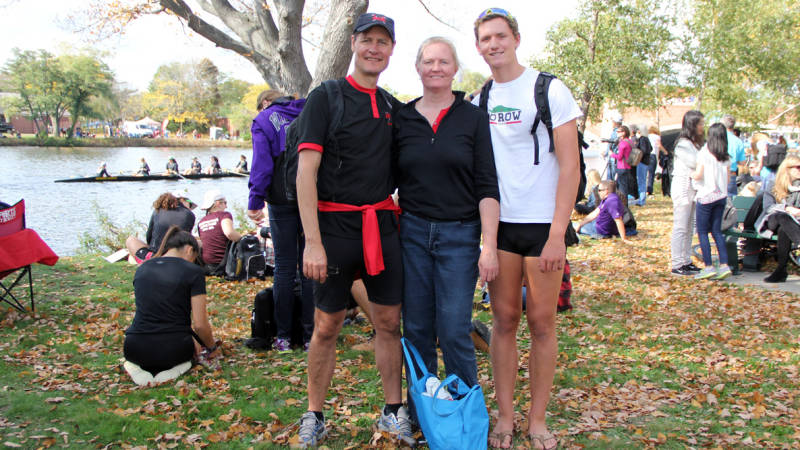 Brennan Wertz and his parents are each competing at the Head of the Charles on Sunday.