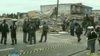 Brazilian TV pictures show the wreckage of a commercial building that collapsed in the east of Sao Paulo on 27 August 2013.