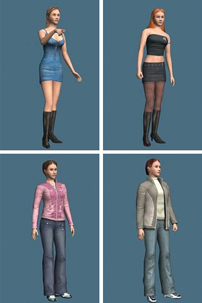 Female avatars 