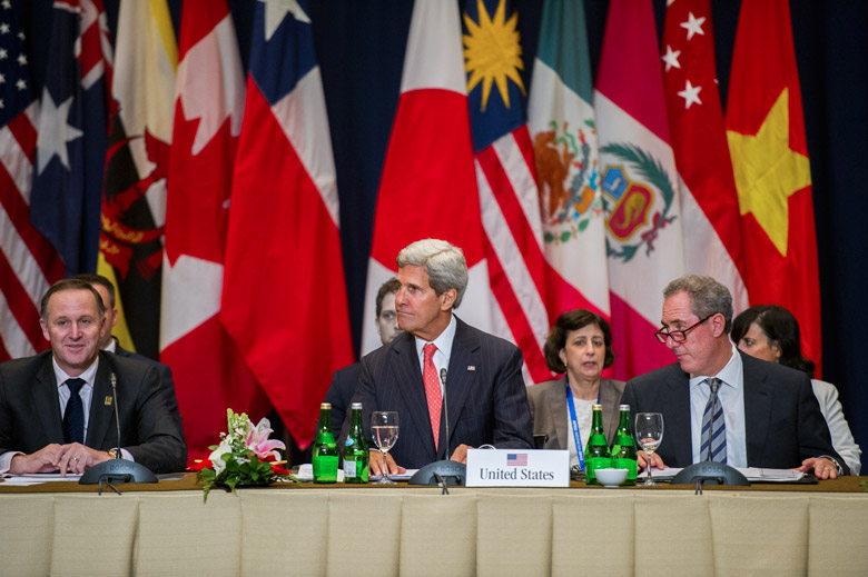 Secretary of State Kerry at TPP meeting