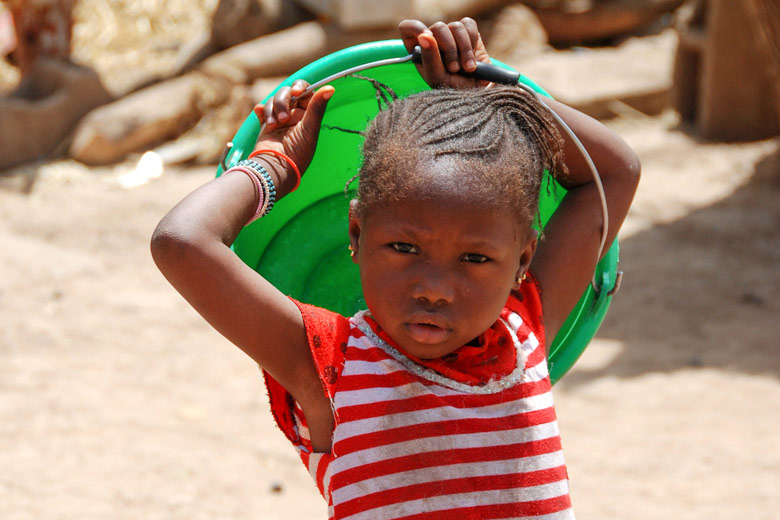 Girl with bucket