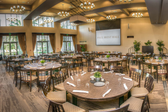 Munger Paul Brest Hall table setup