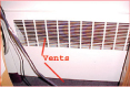 Heater with Vents Highlighted