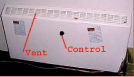 Heater with Vents and Control Highlighted