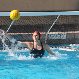 Junior goalkeeper Kate Baldoni was named the tournament's MVP after stopping 15 USC shots in Sunday's NCAA final. Baldoni and the Cardinal have now won back-to-back national titles. (IAN GARCIA-DOTY/The Stanford Daily)