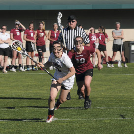 Junior attacker Rachel Ozer (above) was named to the IWCLA all-region second team after leading the Cardinal in scoring this season. (ZETONG LI/The Stanford Daily)