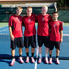 Current sophomores (right to left) Tsodikov, Paige, Romanowicz and Strobel hope to help Stanford return to the level of success it experienced under Klahn and Thacher. (NORBERT VON DER GROEBEN/isiphotos.com)