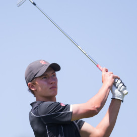 Freshman Maverick McNealy (above) will look to help men's golf to its first national title since 2007 at the NCAA finals in Hutchinson, Kansas. McNealy has notched three  top 10 finishes in his last four events, including a tie for fourth place at The Goodwin. (CASEY VALENTINE
//isiphotos.com)