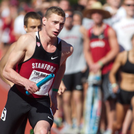 Sophomore Steven Solomon (above), a 2012 Olympic finalist in the 400, will be one of the favorites to win an individual conference title at the Pac-12 Championships in Pullman, Washington.(NORBERT VON DER
GROEBEN/The Stanford Daily)