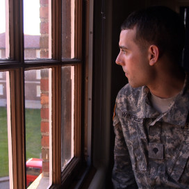 Adam Winfield at Fort Lewis, August 2011. 
Photo by Dan Krauss.