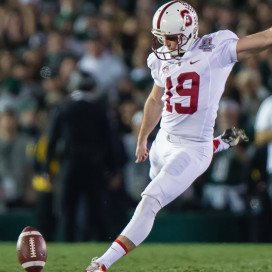 Fifth-year senior Jordan Williamson (above) went 18-for-22 on field goals last year and has shown remarkable consistency when healthy. But has he gotten the credit he deserves? (GRANT SHORIN/StanfordPhoto.com)