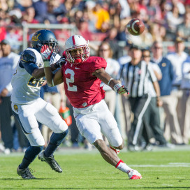 Senior cornerback Wayne Lyons (2) has developed into a dependable player for the Card in the secondary. Stanford will need him at his best against USC. (DAVID BERNAL/isiphotos.com)
