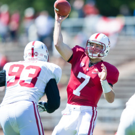 Former Stanford and Columbia quarterback Brent Nottingham (above)