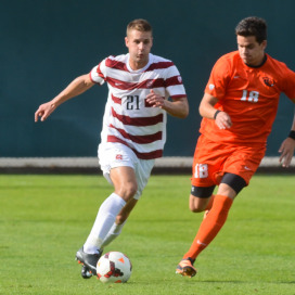 Senior defender Jimmy Callinan (left)