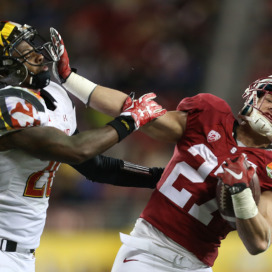 Stanford freshman running back Christian McCaffrey (right)