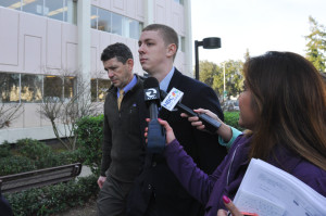Former Stanford student Brock Turner pled not guilty to all five felony counts at his arraignment on Monday (RAHIM ULLAH/The Stanford Daily).