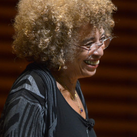 Civil and political rights activist Angela Davis spoke at Stanford on Wednesday (NICK SALAZAR/The Stanford Daily).