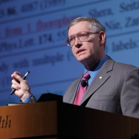 William F. Moerner, professor in Chemistry and Applied Physics, won the 2014 Nobel Prize in Chemistry (Courtesy of Jilliene Drayton).