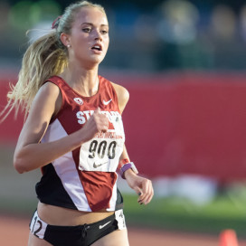STANFORD, CA - April 3, 2015: Stanford hosts the Stanford Invitational Track Meet at Stanford University in Stanford, California.