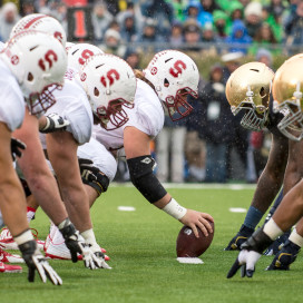 The Stanford-ND rivalry has been one of the fiercest in college football over the last few years. Not only have both teams been ranked when they've played each other for five straight years, but seven of the past 10 meetings been decided by a touchdown or less. (ROBIN ALAM/isiphotos.com)