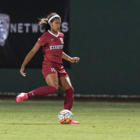 STANFORD, CA - September 11, 2015: The Stanford Cardinal vs Penn State Nittany Lions women's soccer match in Stanford, California. Final score, Stanford 0, Penn State 2.