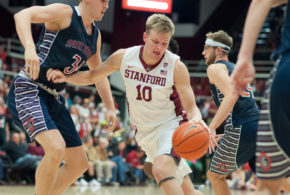 Second-half slump hands men’s basketball loss to No. 12 Saint Mary’s