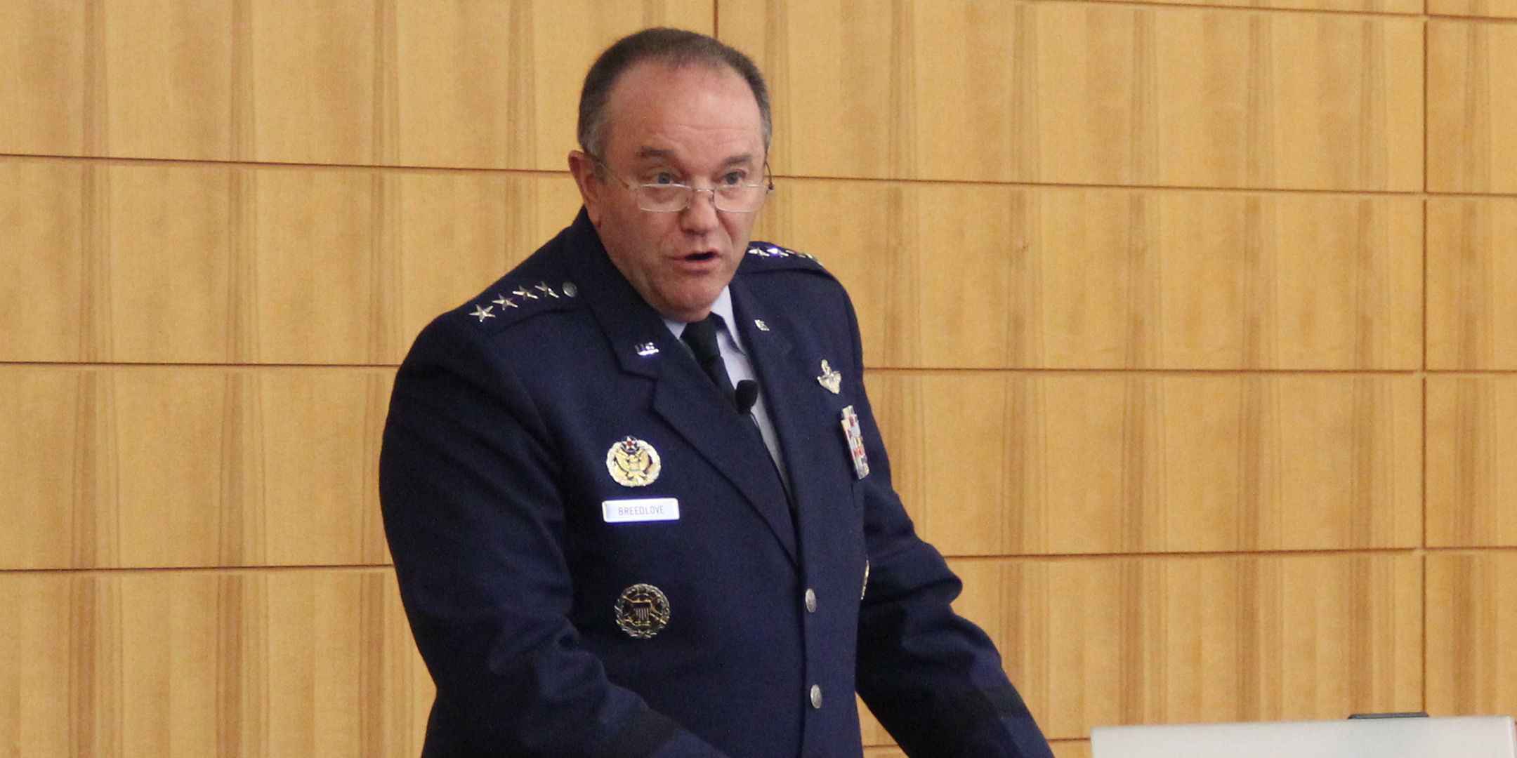 Image of Gen. Philip Breedlove during a visit to Sanford’s campus Nov. 9.